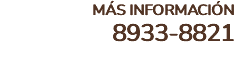MÁS INFORMACIÓN 8933-8821